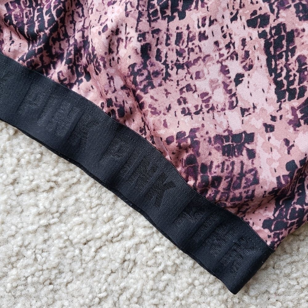 Pink VS Snakeskin Python Black Blush Sports Bra - Picture 6 of 8